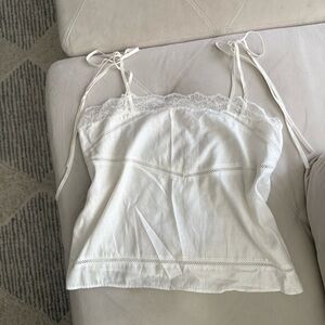 Zara White Lace Camisole Top